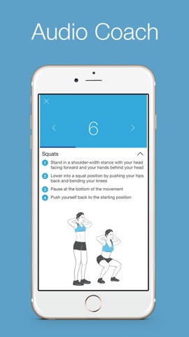 Squats 100 Free - 30 days workout challengeのおすすめ画像4