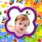 Baby Photo Frames helps you create awesome looking frames with your babies and share them with your friends and family via Facebook, Email and Twitter