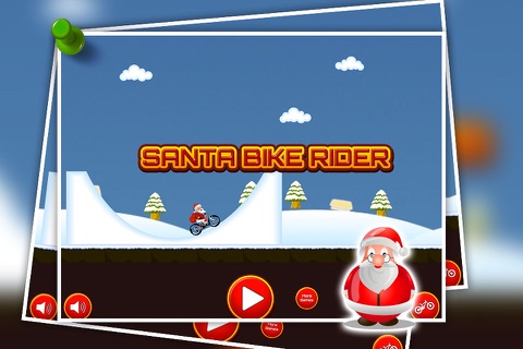 santa bike game - Free Funny Racing Game with Santa screenshot 3