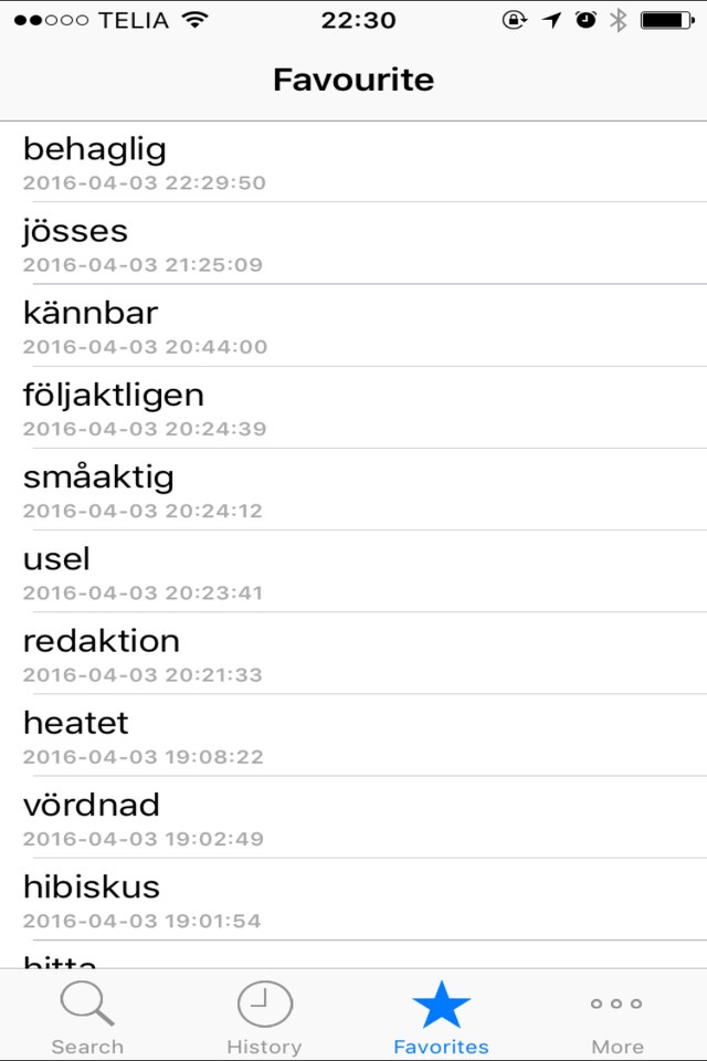 Dict.SE Swedish - English - Swedish dictionary (lexikon) screenshot 4