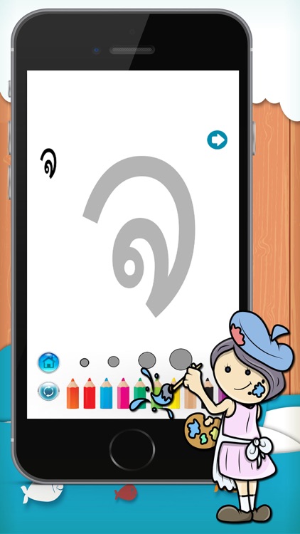 Lao Alphabet Coloring Book screenshot-3