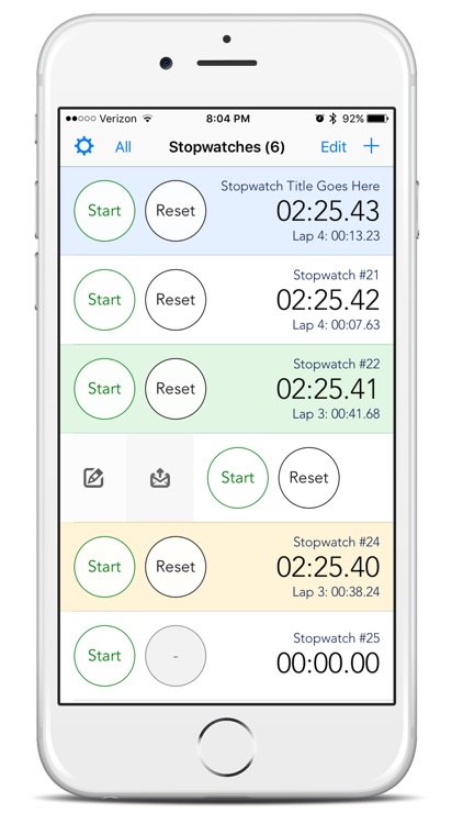 M Stopwatch - Multiple Stopwatches App screenshot-4