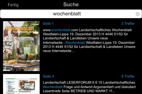 Wochenblatt LWB screenshot 3