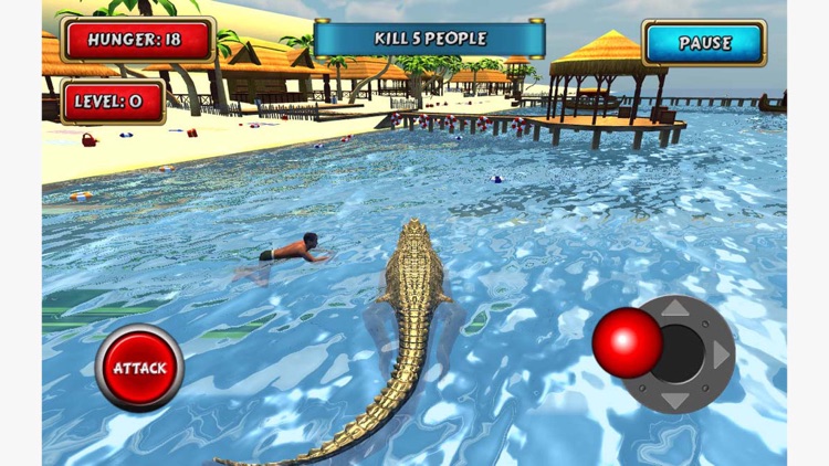 Crocodile Sim Beach Hunt