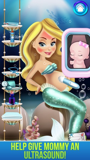 Mermaid's New Baby - Family Spa Story & Kids Games(圖2)-速報App