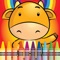 Coloring Cute Animal Farm fun doodling book for boy and girl