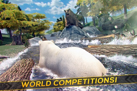 Wild Bear Simulator . The Free Bears Survival Racing Game 3D screenshot 2