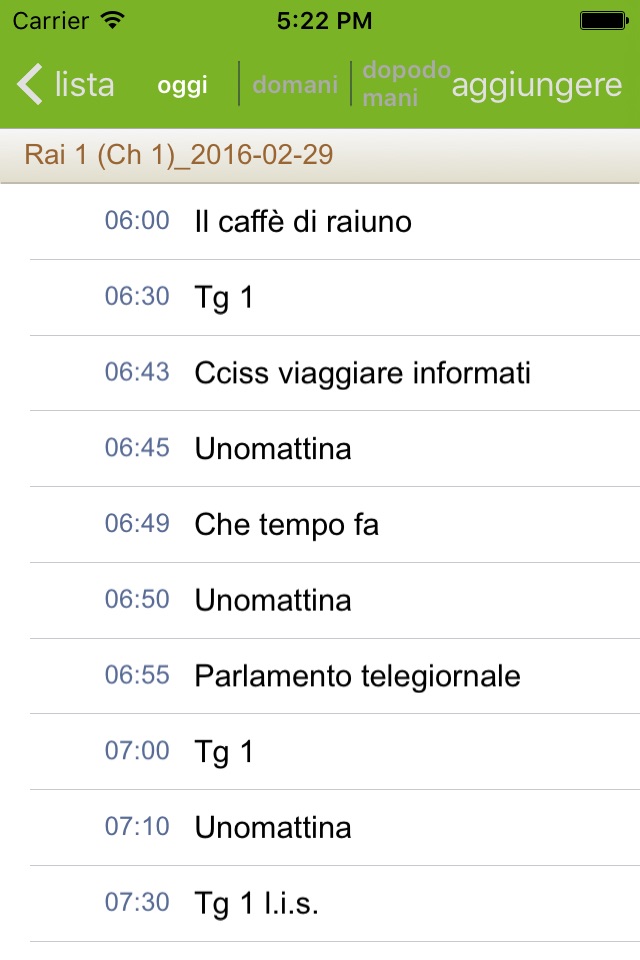 Programmi TV Italia screenshot 2