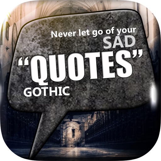 Daily Quotes Inspirational Maker “ The Gothic ” Fashion Wallpaper Themes Pro icon