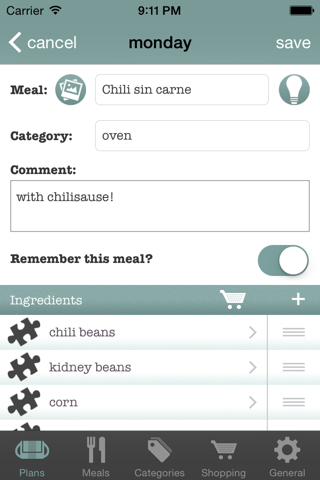 Dinner Planner screenshot 3