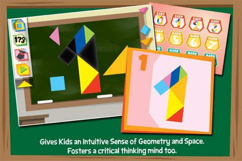 Kids Learning Puzzles: Numbers, Endless Tangrams - náhled