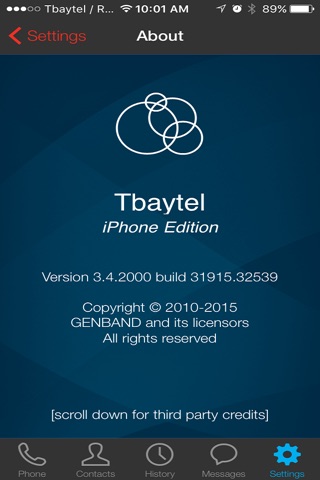 Tbaytel Unifi for iPhone screenshot 3