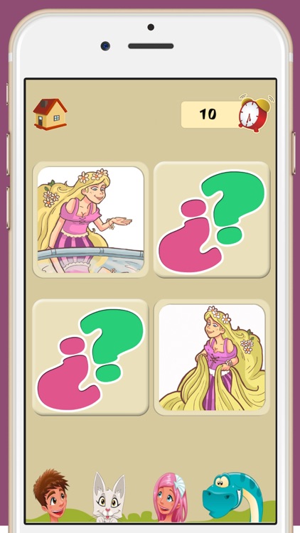 Memory game for girls: princess Rapunzel: learning game for girls screenshot-0