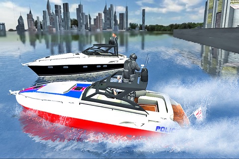 Boat Driving 3D: Crime Chase screenshot 2