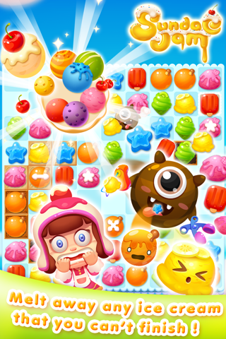 Icecream Sundae Jam - FREE Match 3 Puzzle & Arcade Game screenshot 4