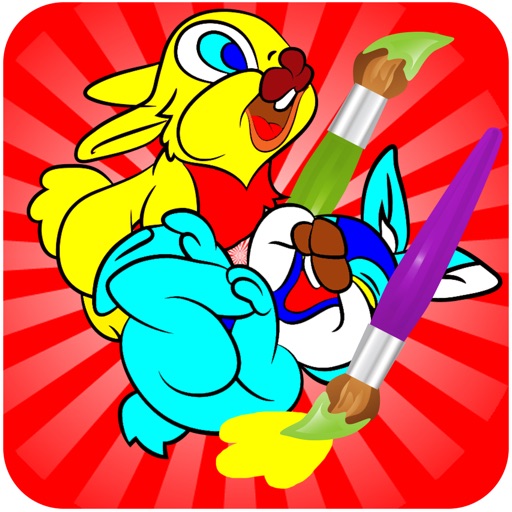Coloring Books For Kids - Drawing Painting Easter Bunny Games iOS App