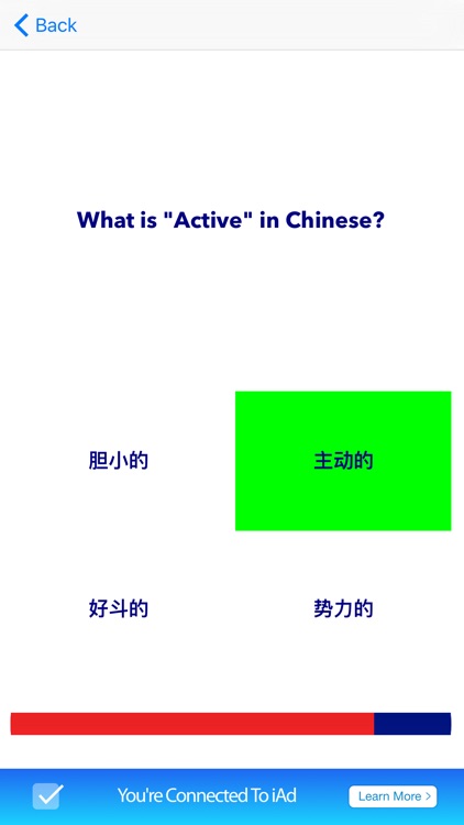 English Chinese Adjectives Grammar Quiz iPhone