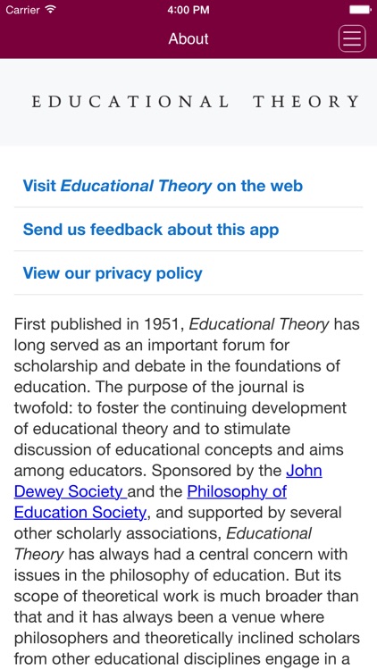 Educational Theory