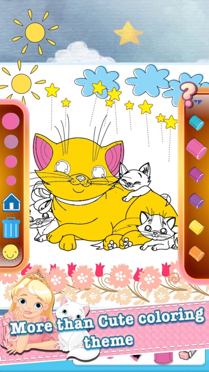 cat coloring book educational games third grade screenshot-3