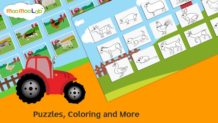 Farm Animals - Barnyard Animal Puzzles, Animal Sounds, and Activities for Toddler and Preschool Kids by Moo Moo Lab