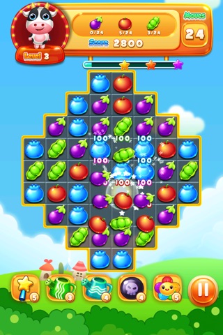 Garden Crush - Free Diamond 3 Match Game screenshot 2