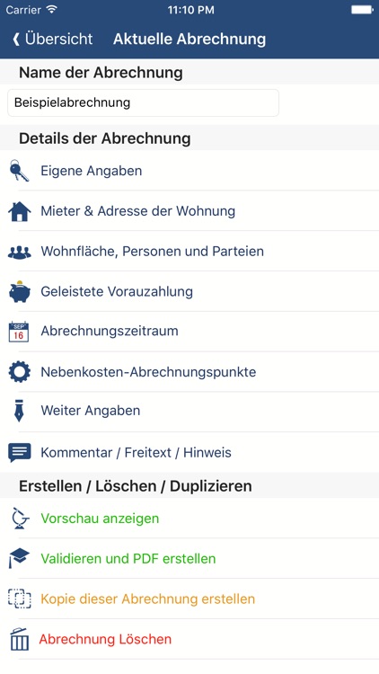 Nebenkosten App