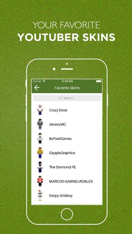 PE Youtuber Skins for Minecraft Game screenshot-3