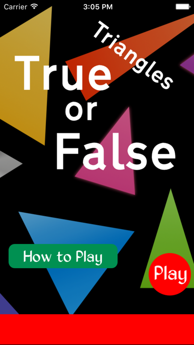 How to cancel & delete True or False - Triangles from iphone & ipad 1