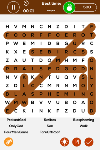 Bible - IMP Words Search Puzzle - Special christmas wordsearch challenge for all our friends to improve BIBLE wordsearch power screenshot 4