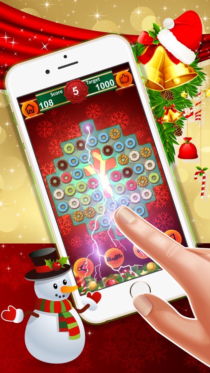 Tasty Donuts Haste : - A match 3 puzzles for Christmas season