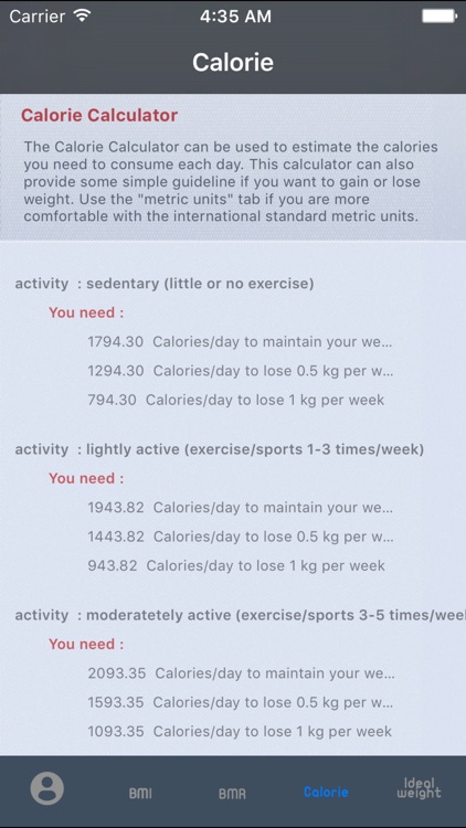 Simple Diet Plan for Ideal Weight Loss - Daily Calorie Intake Counter with Healthy BMI Calculator to Lose Fat screenshot-3