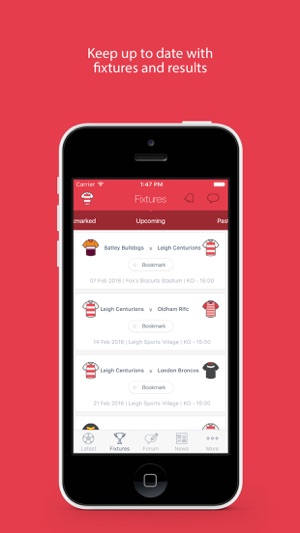 Fan App for Leigh Centurions