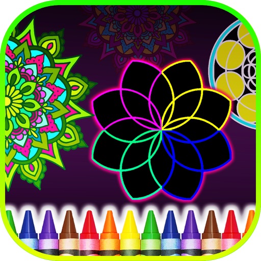 Mandalas Coloring And Paint Icon