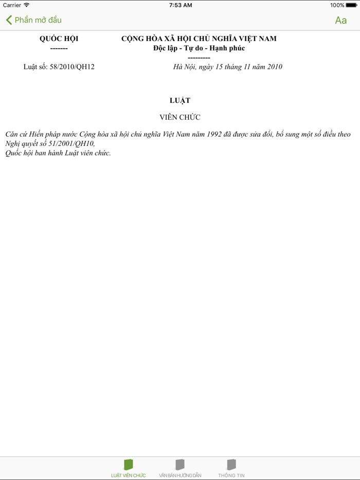 Luật Viên Chức Năm 2010