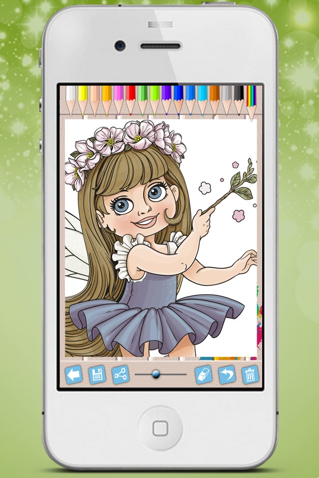 Fairies Coloring Book - Paint princesses tales screenshot 2