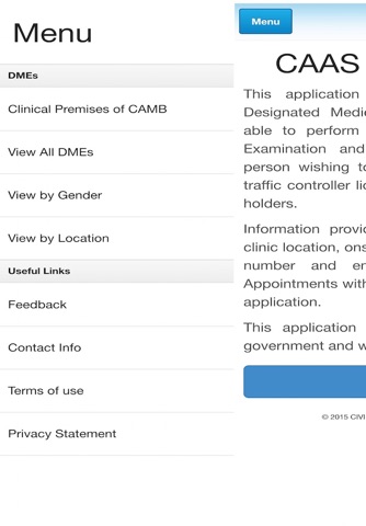 CAAS DME Finder screenshot 2