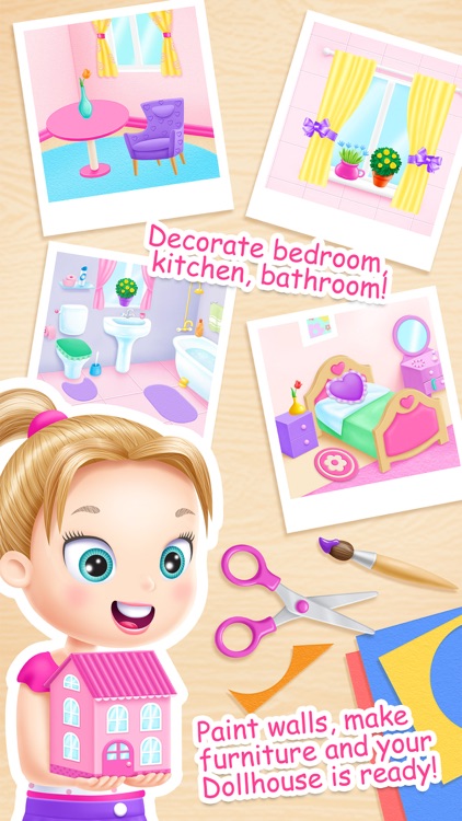 Doll House Cleanup & Decoration - Bedroom, Kitchen & Bath Designer screenshot-3