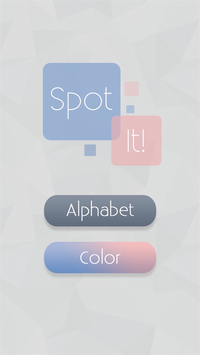 Spot It – spot the color shade  different letter