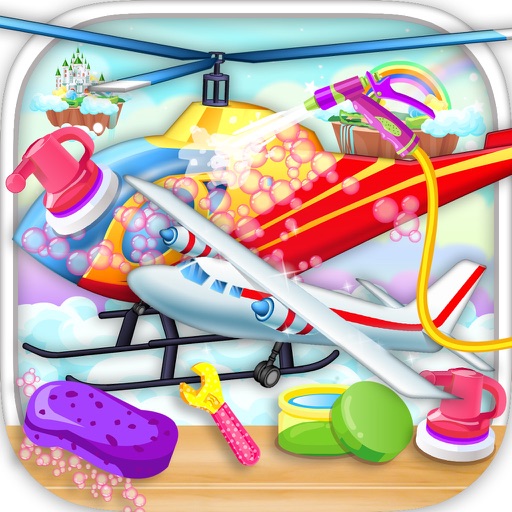 Airplane,Helicopter - Repairing And Wash Games icon