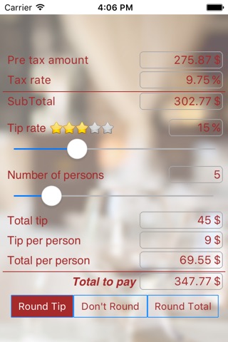 EZ Tip Calculator screenshot 2