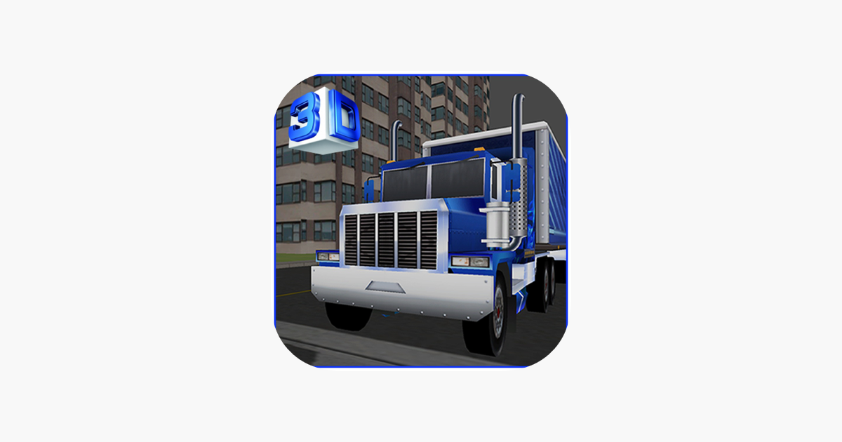3d cargo. Cargo Truck-transport Truck cn114-03. Truck Simulator icons for APPSTORE.