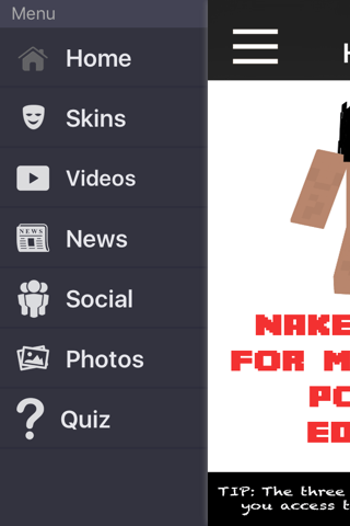 Naked Skins For Minecraft Pocket Edition screenshot 3