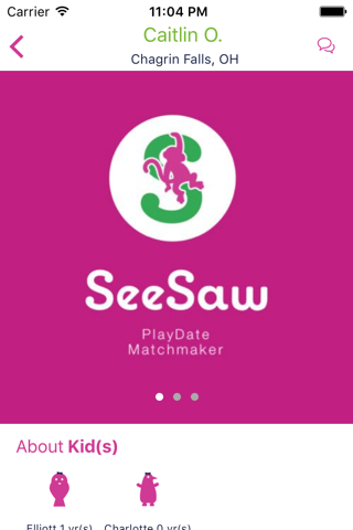 SeeSaw: A PlayDate Matchmaker screenshot 2