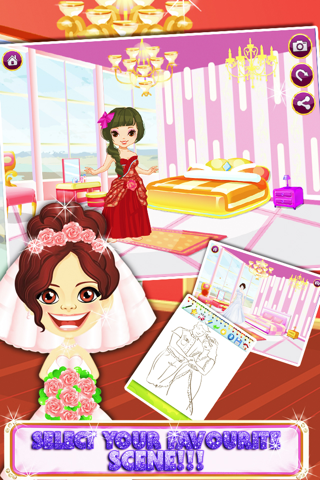 Wedding Girl Dress Up Salon Room Designing and Painting screenshot 2