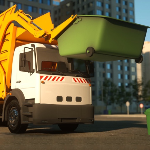 City Real Hero Garbage truck Driver Icon