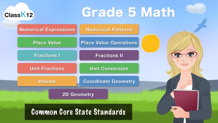 Grade 5 Math Common Core Learning Worksheets Game screenshot-0