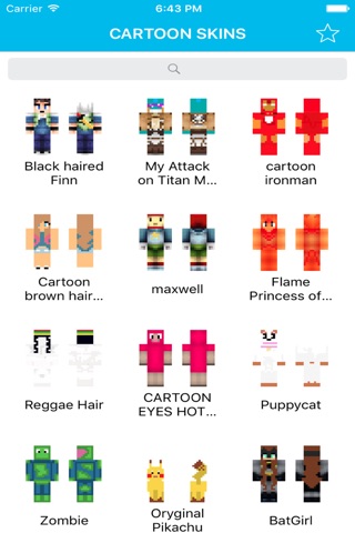 Cartoon Skins for Minecraft PE (Best Skins HD for Pocket Edition) screenshot 3