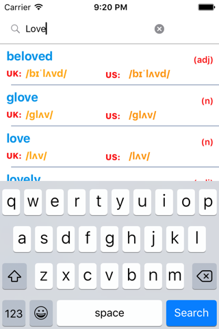 English Collocation Dictionary screenshot 2