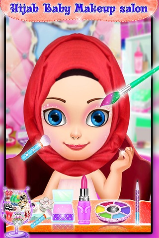 Hijab Baby Makeup Salon - Girls Game screenshot 4
