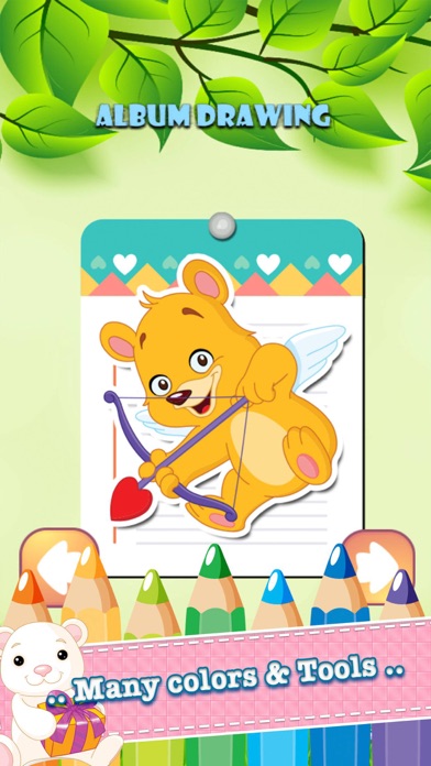 How to cancel & delete Bear Zoo Drawing Coloring Book - Cute Caricature Art Ideas pages for kids from iphone & ipad 1